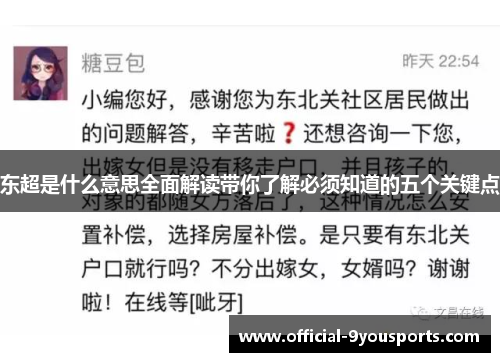 东超是什么意思全面解读带你了解必须知道的五个关键点 东超是什么意思全面解读带你了解必须知道的五个关键点